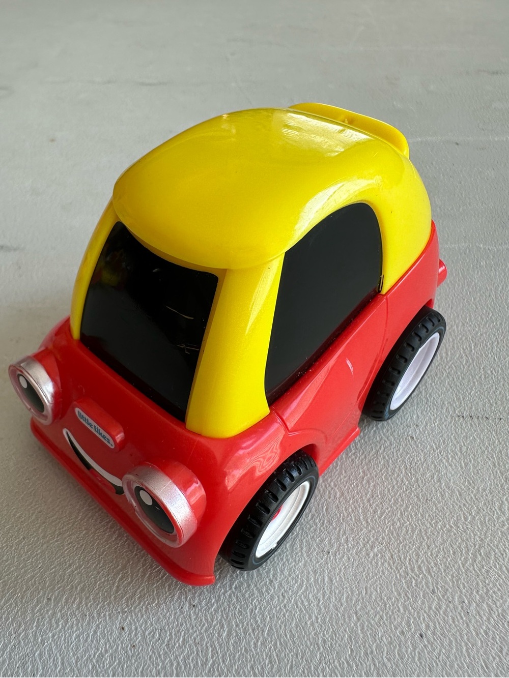 Little Tikes Mini Cozy Coupe Pull Back Action Car Red Yellow Toy Toddler Baby